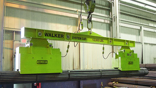Walker Engineered Electromagnetic Spreader Beam System for Bundle Lifting