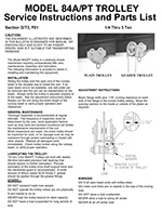 CM 84A/PT Trolley Manual