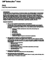 CM BatteryStar Hoist FAQ Sheet