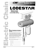 CM Classic Lodestar Hoist Manual