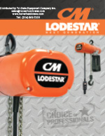 CM Electric Chain Hoists Specs and Drawings