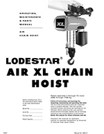 CM Lodestar Air XL Pneumatic Hoist Manual