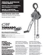 CM Tornado 360° Hand Crank/Lever Hoist Manual