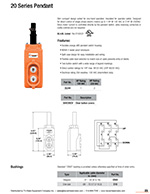 Details about   Conductix Wampfler 80 Series 4 Button On Off In Out Pendant Control W Cable 240V 