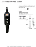CM LodeStar 2-Button Control Station Spec Sheet