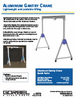 Gorbel Aluminum Gantry Crane Brochure
