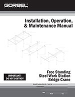 Gorbel Free Standing Workstation Bridge Crane Manual