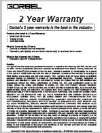 Gorbel GS Electric Chain Hoist Warranty