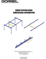 Gorbel Work Station Bridge Crane Dimensions