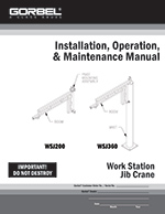 Gorbel Work Station Jib Crane Manual