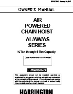 Harrington AL Air Chain Hoist Manual