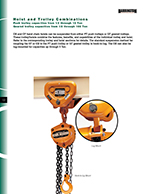 Harrington Manual Chain Hoist and Trolley Combos