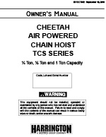 Harrington TCS Air Chain Hoist Manual