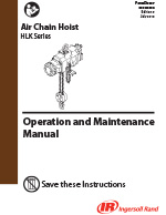 IR HLK Series Air Hoist Manual