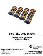 Magnetek Flex 12EX2 Radio Remote Control Manual