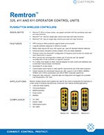 Remtron 325, 411, and 611 Wireless Remote Controls Tech Specs