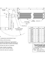SUSPA Movotec 130mm Folding Hand Crank Pump Drawing