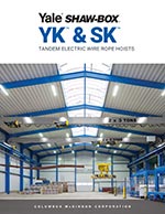 Yale YK / Shaw-Box SK Tandem Wire Rope Hoists Brochure