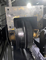 Overhead crane wheel gear and shaft from an emergency 40 ton crane repair case study by TSOC.