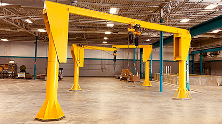 10 Ton Overhead Crane with Jib Cranes