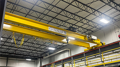 15 ton overhead bridge crane refurbished by Tri-State Overhead Crane.