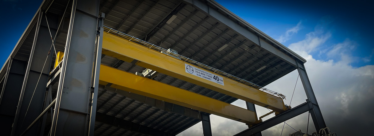 40 Ton Double Girder Bridge Crane for Bio-Fuel Pellets