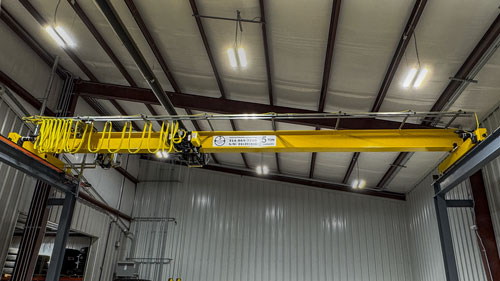 5-Ton Top Running Single Girder Overhead Bridge Crane Installation at Oil Recycling Facility