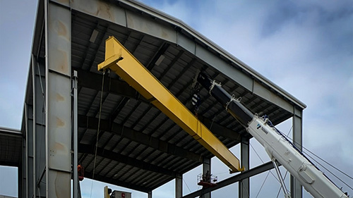 65-Foot Span Bridge Girder Structural Placement