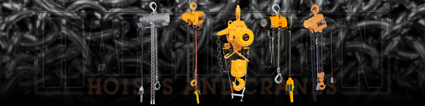 Harrington Pneumatic Chain Hoists