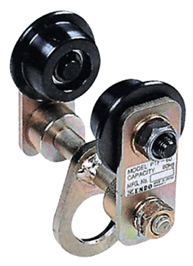 ENDO Plain Push I-Beam Trolley, Capacity 132 lbs., Model PTF-60