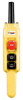 Conductix, 80 Series 2-Button Pistol Grip Pendant, Single Speed with Emergency Stop, Part No XA-COB81.5PB
