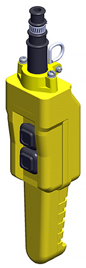 Conductix, 80 Series 2-Button Pistol Grip Pendant, Three Speed, Part No XA-COB81PC