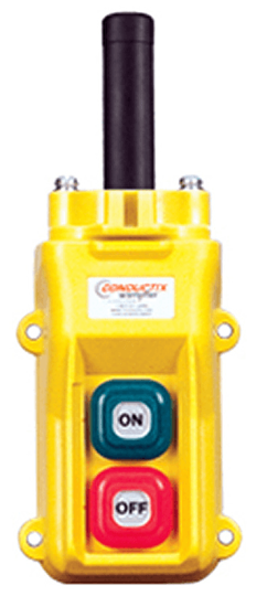 Conductix, 80 Series 2-Button Pendant, With Maintained On/Off, Part No XA-34213