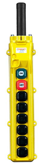 Conductix, 80 Series 8-Button Pendant, All Two Speed With Maintained On/Off, Part No XA-34238
