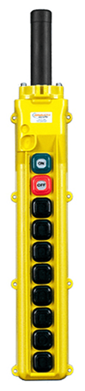 Conductix, 80 Series 10-Button Pendant, All Two Speed with Maintained On/Off, Part No XA-34247