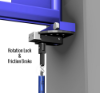 Gorbel TSJ50 Tool Balancer Jib Crane Rotation Stop and Friction Brake