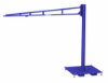 Gorbel TSJ150 Free Standing Tool Balancer Jib Crane with Portable Base
