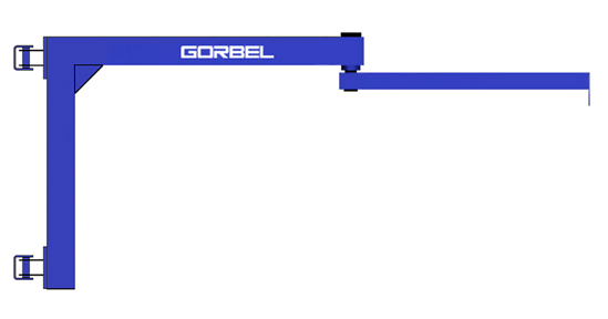 Gorbel AJ200 Wall Mounted Articulating Jib Crane