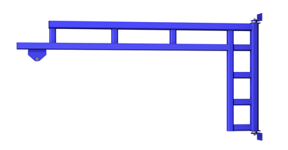 Gorbel WSJ200 Wall Mounted Work Station Jib Crane