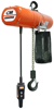 CM LodeStar Electric Chain Hoist with Fabric Chain Container