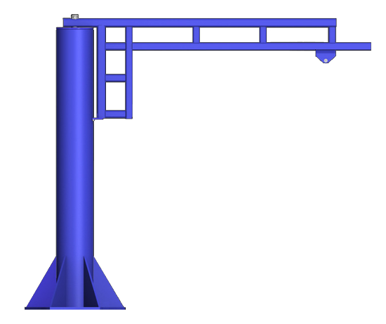 Gorbel WSJ360 Free Standing Work Station Jib Crane